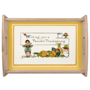Peaceful Thanksgiving Serving Tray