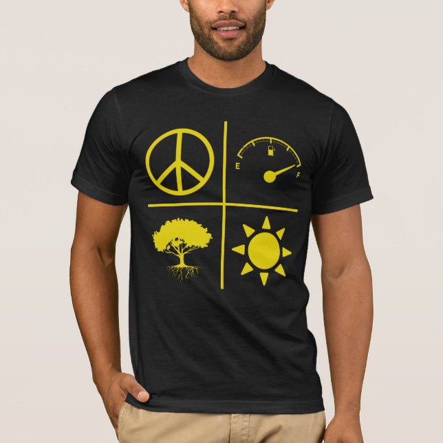 Peaceful Treason Gold Gliph T-Shirt (Front)