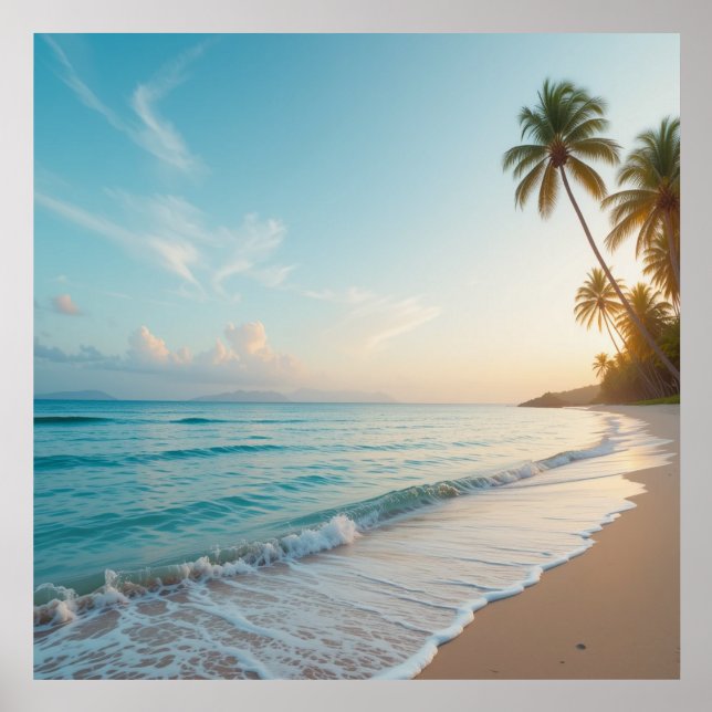 Peaceful Tropical Beach at Sunrise Holder (Front)