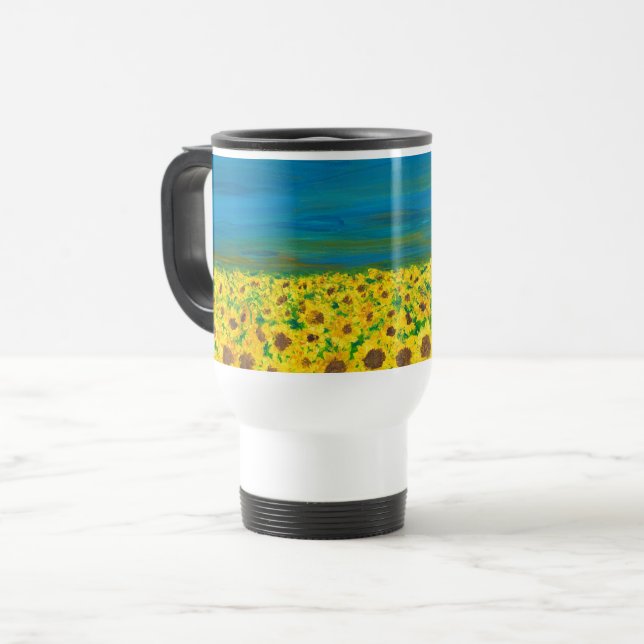 Peaceful Ukraine Art Comute Mug (Front Left)