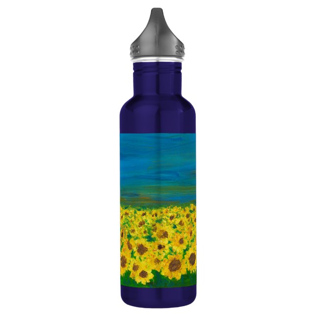 Peaceful Ukraine Art Stainless 24oz Water Bottle (Left)