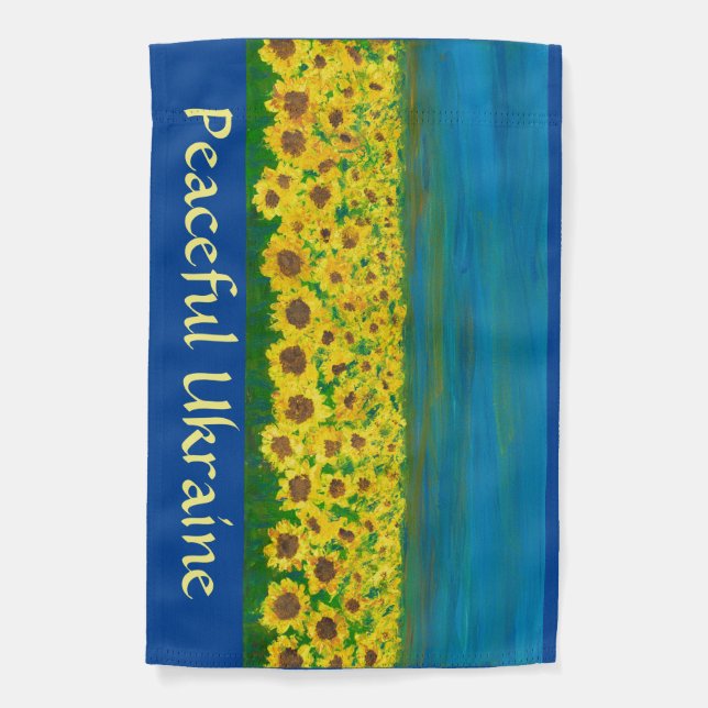Peaceful Ukraine Garden Flag (Front)