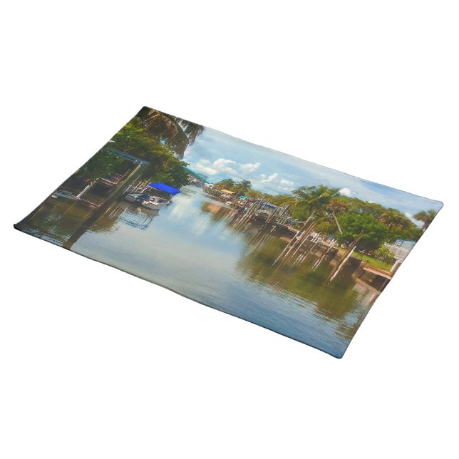 Peaceful View Cloth Placemat (On Table)