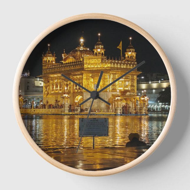 peaceful  view of golden temple  clock (Front)