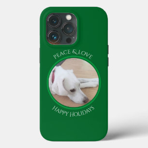 Peaceful White Dog Red Collar Christmas Case-Mate iPhone 13 Pro Case
