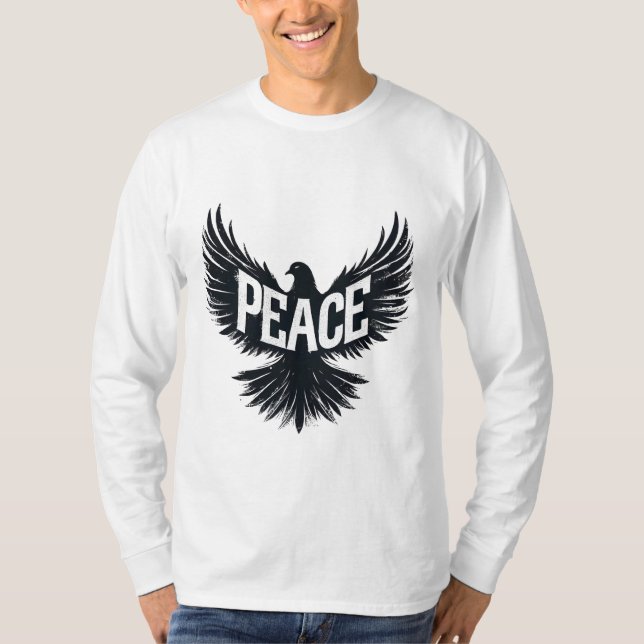 Peaceful Wings: Inspiring Dove T-Shirt (Front)