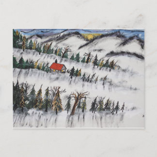 Peaceful Winter Daybreak Postcard