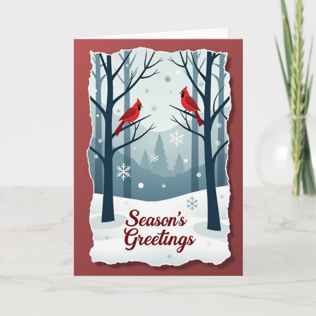 Peaceful Winter Forest Card (Front)