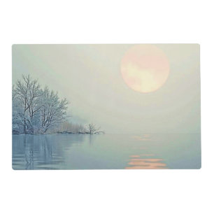 Peaceful Winter Morning Art Placemat
