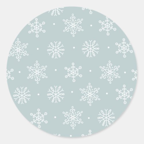 Peaceful Winter Snowflakes  Envelope Seals