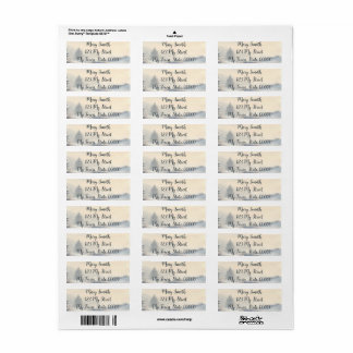 Peaceful Winter Snowy Landscape Custom Label