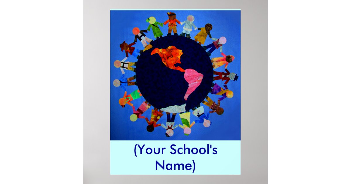 Peaceful World Children - Customizable Poster | Zazzle