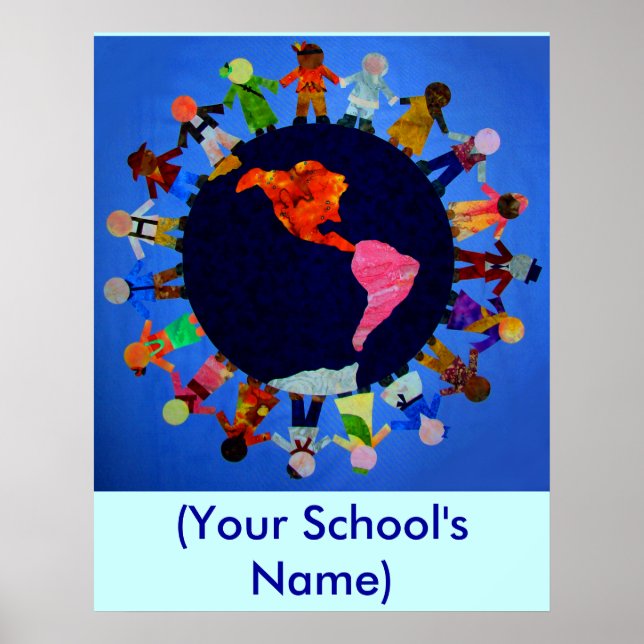 Peaceful World Children - Customizable Poster (Front)