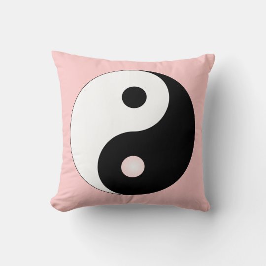 Peaceful Yin Yang Throw Pillow 