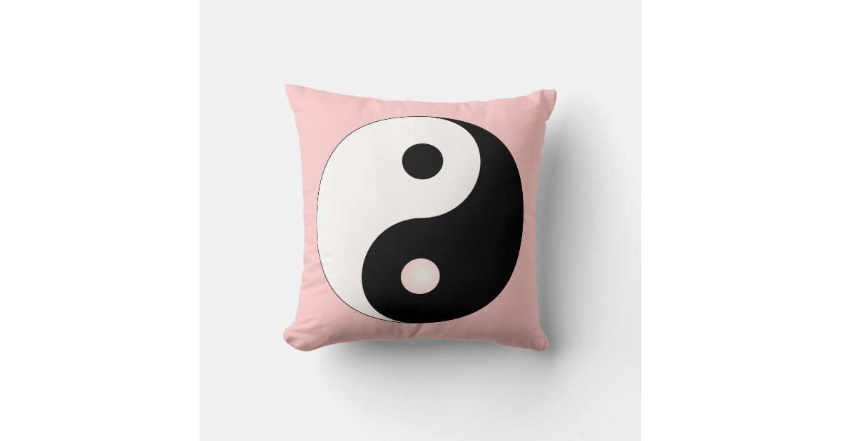 Peaceful Yin Yang Throw Pillow | Zazzle