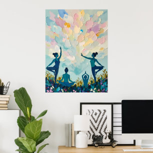 Peaceful Yoga Practice Poster