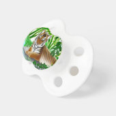 Peaceful Young Bengal Tiger Baby Pacifier (Front Right)