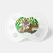 Peaceful Young Bengal Tiger Baby Pacifier (Front)