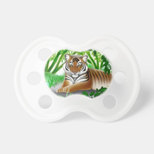 Peaceful Young Bengal Tiger Baby Pacifier (Front)