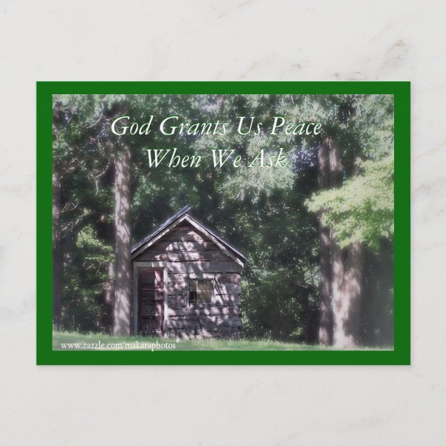 PeacefulEncouragingCard-customize Postcard (Front)