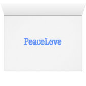 PeaceLove  girl Cards (Inside Horizontal (Bottom))