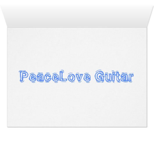 PeaceLove Guitar Art (Inside Horizontal (Bottom))