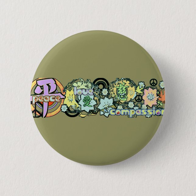 peacelovecompassion button (Front)