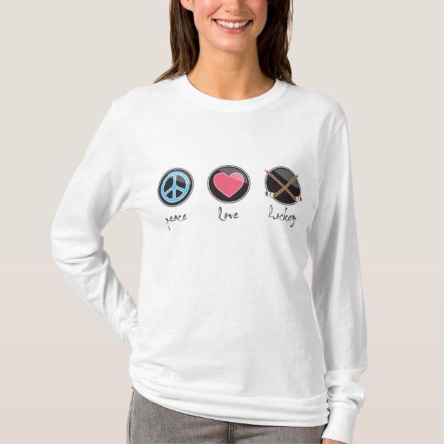 Peacelovehockey T-Shirt (Front)