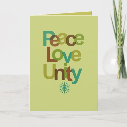 PeaceLoveUnity Holiday Card