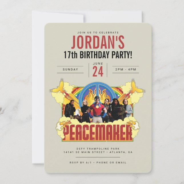 Peacemaker the Series Birthday Invitation (Front)