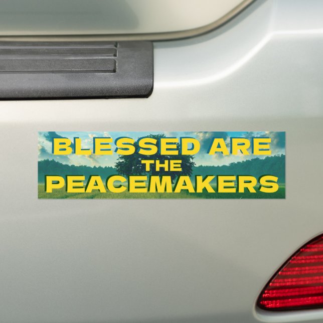 Peacemakers Bumper Sticker (On Car)