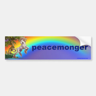 peacemonger bumper sticker