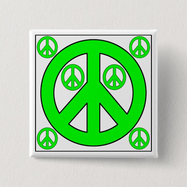 peaces pinback button (Front)