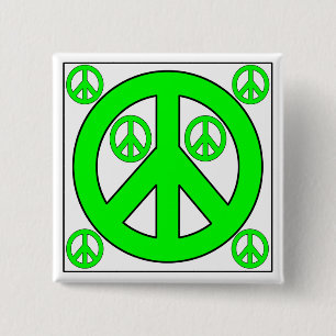peaces pinback button
