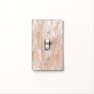 Peach Abstract Light Switch Cover
