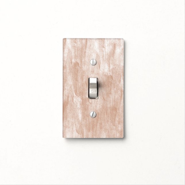 Peach Abstract Light Switch Cover (In Situ)