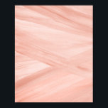 Peach Abstract Lines Brushstroke Art Poster<br><div class="desc">A modern abstract art print with watercolor lines and brushstrokes in shades of peach and light coral pink.</div>