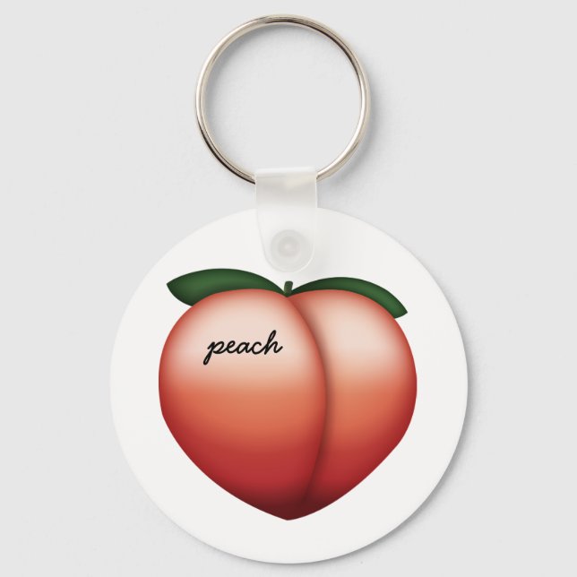 Peach Aesthetic Keychain (Front)