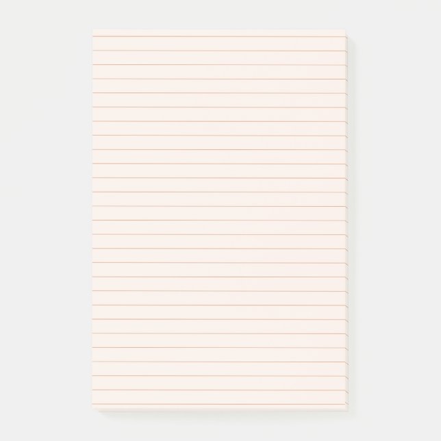 Peach Aesthetic Lined Notes (Front)