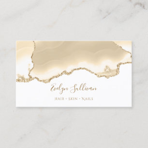 peach agate business card