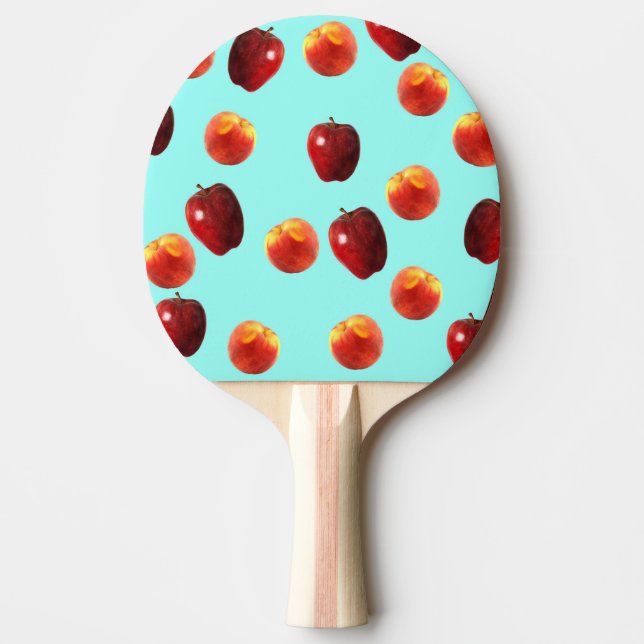 Peach and Apple Ping Pong Paddle (Front)