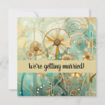 Peach and Beige Floral Abstract