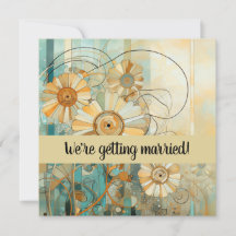 Peach and Beige Floral Abstract