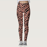 Pink Zebra Animal Print Leggings