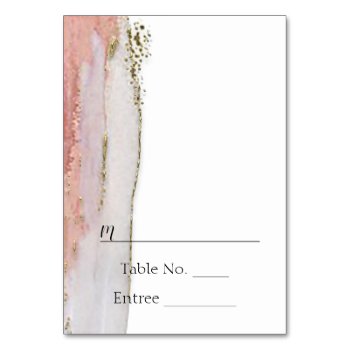 Peach And Gold Watercolor Place Card by NoteableExpressions at Zazzle