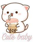 Peach and Goma Mochi Cat Bubble Tea  Baby Bodysuit Keychain<br><div class="desc">peach cat,  goma,  mochi,  cat,  kitty,  cute,  romantic,  kawaii,  gift,  boyfriend,  girlfriend,  bubble tea</div>