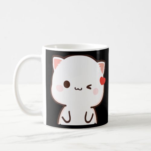 Peach And Goma Mochi Cat  Coffee Mug