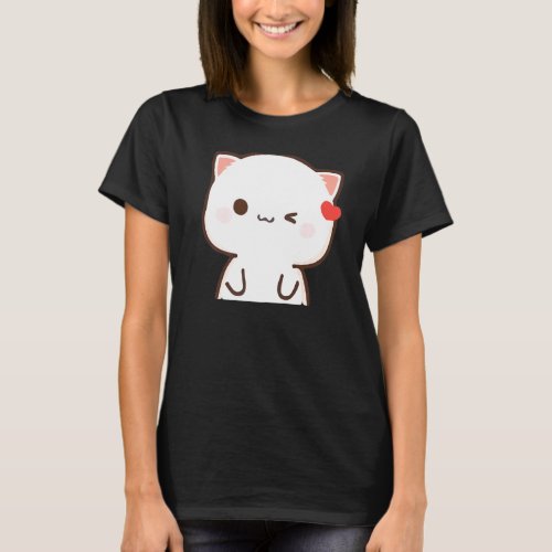 Peach And Goma Mochi Cat T_Shirt