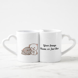 Peach and Goma with Kids Couples Mug