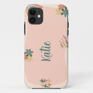 Peach and Green Aesthetic iPhone 11 Case